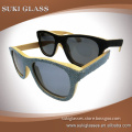 100% eco-friendly polarized bamboo sun glasses Jean wood frame sunglasses